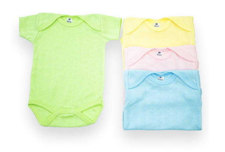 Pañalero color pastel media manga