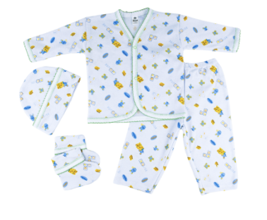 Canastilla algodón estampado