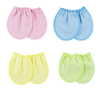 Manopla blanca y color