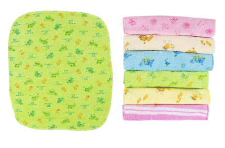 Toalla facial estampada