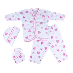 Canastilla algodón estampado