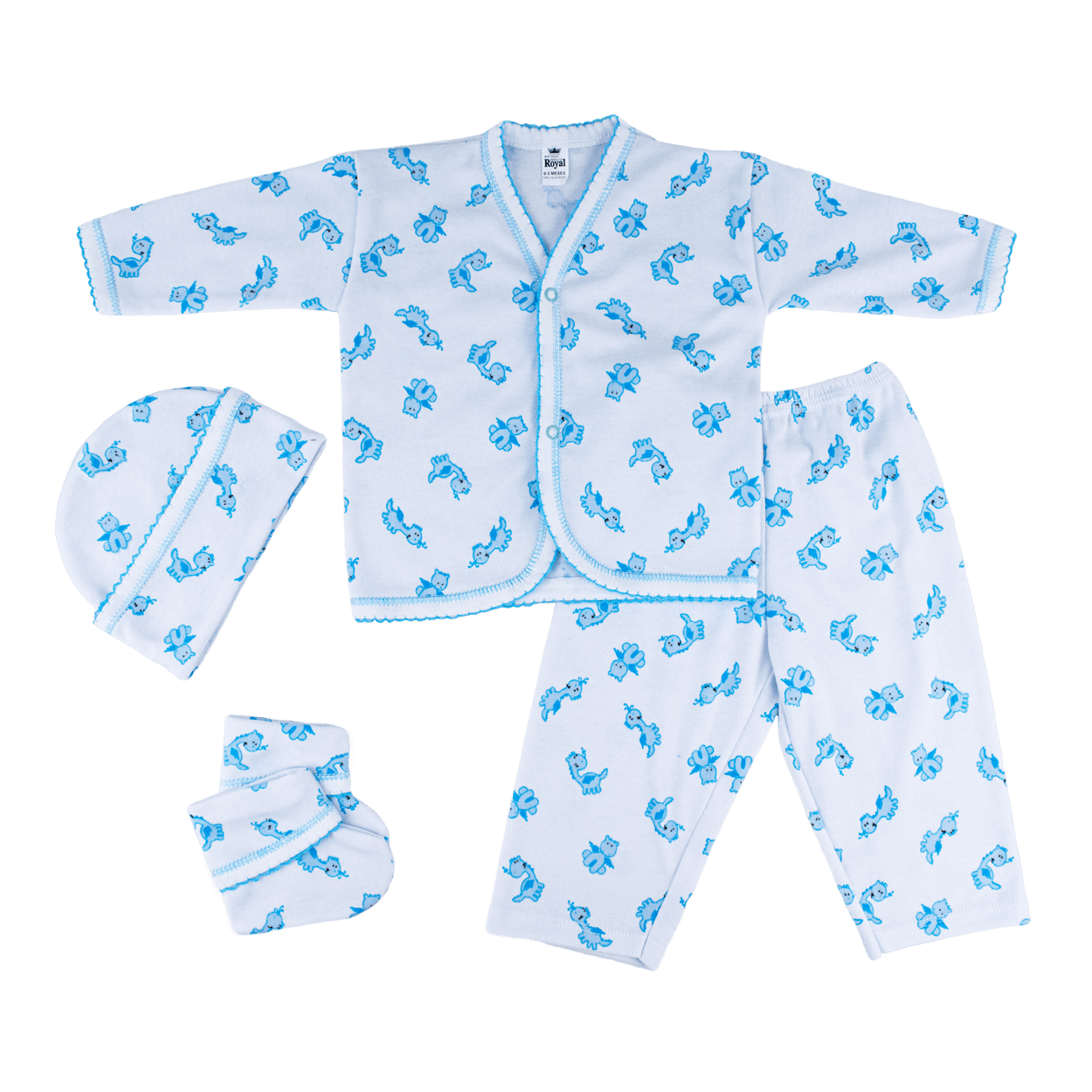 Canastilla algodón estampado