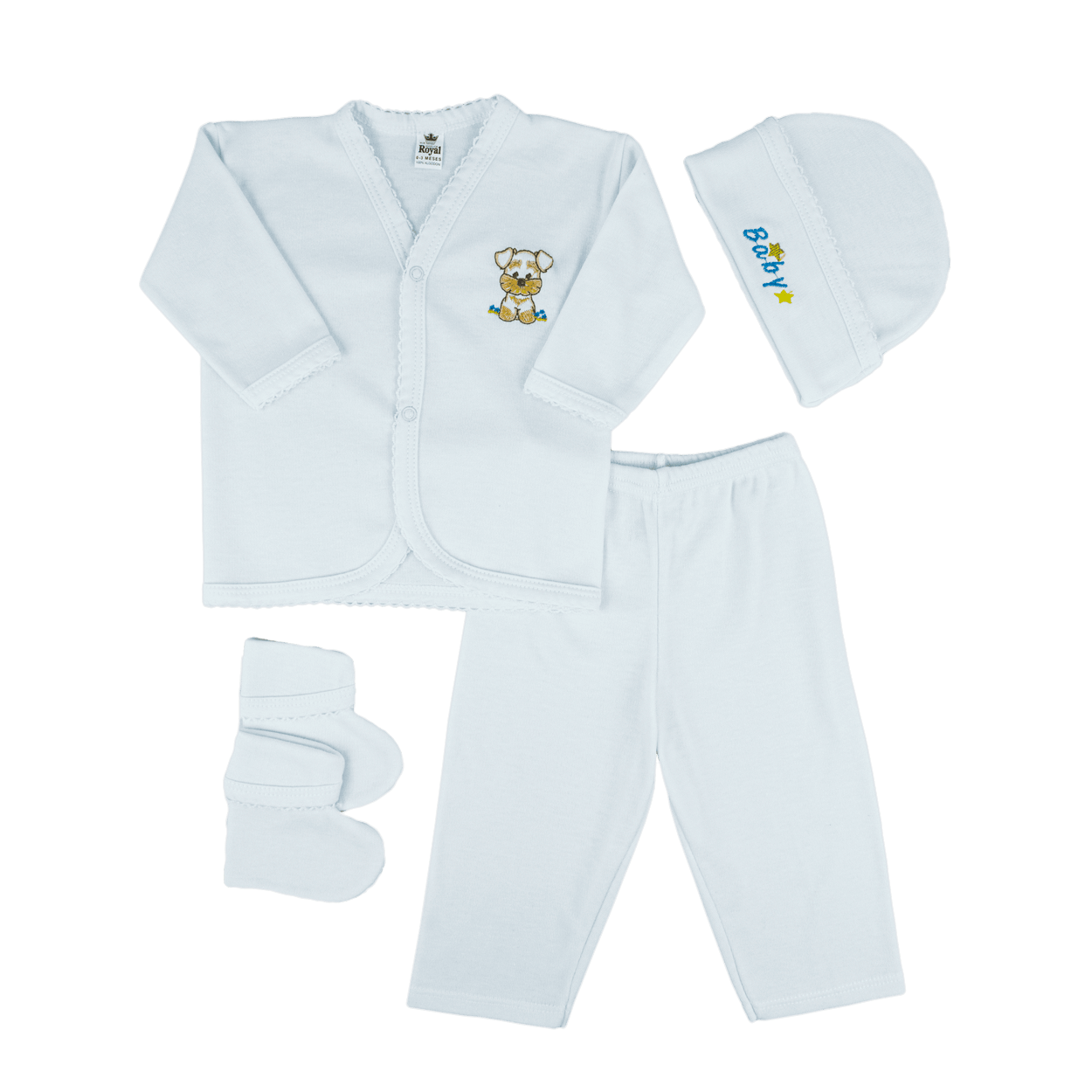 Canastilla algodón bordado